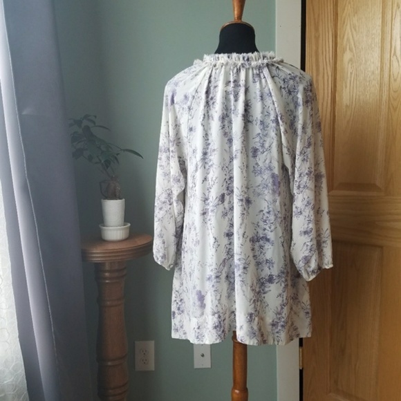 LC Laurel Conrad Chiffon Tunic - Picture 4 of 8